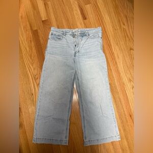 Light Blue Wide-Leg Women Jeans